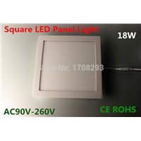 DHL10PCS Square LED Panel Light 15W18W Dimmable Ultra-thin,Flush mounting,white/Natural White/warm white AC85-265V CE ROHS