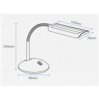 TZ-005DJ LED illuminated touch dimmer Children Eye study and work lamp bedroom bedside students USB Rechargeable led desk lamp