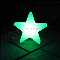 46*46*12cm PE rotational molding LED Star Glow Light Multi Colour ,Five-pointed star LED lamp for Christmas &amp;amp;amp; Holiday Decoration