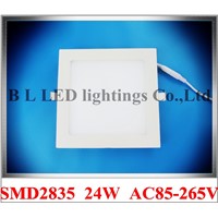 ultra thin square LED panel light LED ceiling light  24W 2000lm AC85-265V high bright 300mm*300mm*10mm square