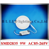 super thin round LED panel light lamp LED ceiling light 9W LED down light high brightness 170mm*170mm*10mm  CE  ROHS  ROUND