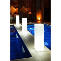 HOT!LED square light tower rechargeable Floor lamp outdoor colonne lumineuse led block light colorful square column light