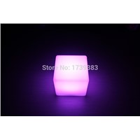 4pcs/lot 13CM Magic Dice waterproof LED glowing square night light decorative led cube table light for table/room mood light