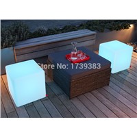 35CM100% unbreakable led Furniture chair/table Magic Dic LED Remote controll square cube lumineux light for variety of occasions