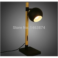 Nordic  bedroom desk lamp bedside small wooden retro creative material: wood / iron, E27, AC110-240V