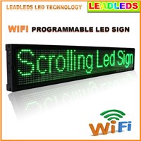 40x6.3 Inches Smart Phone Control Wifi Programmable LED Scrolling Message Sign Board for Advertising Store Led Display