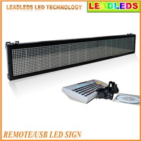 40x6.3 Inches IR Remote Control Programmable LED Scrolling Sign - Amber Message