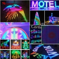 50pcs 12mm IP68 Waterproof WS2801 RGB LED Pixels Module with WS2801 IC addressable full color 50pcs per string
