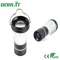 Boruit Luminaire Led Exterior Outdoor 3 LED Collapsible Flashlights Portable Lantern Hanging Lamp Camping Led Adjustable Lights