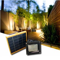 Waterproof Automatic Dark Sensor Solar LED Flood Light 5M wire 2200mA battery outdoor Garden Landscape Security Light 8 hours