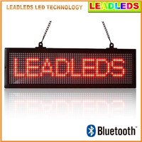 New Arrival 52.6 x 16cm Bluetooth LED Sign Board Programmable Scrolling Message Display Screen Indoor Red Color Led Light Panel