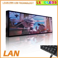 39 X 14 Inches P5 SMD Full Color Video LED Sign Programmable Moving Advertising Message Indoor Light For Car Window Display