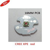 Freeshipping!10pcs X Cree XPE XP-E R3 1-3W LED Emitter yellow  Red Green Blue Royal Blue LED with 16MM heatsink
