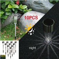 10pcs LED Solar Decorative Spot Light Spotlight Solar Panel Landscape Path Lawn Lights LED Spotlight Garden Yard Outdoor Lamp