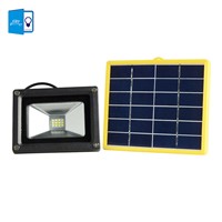 [DBF]Waterproof 10W Solar powered LED Flood light with 5M wire+2200mA battery use in outdoor wall lamp outdoor led spot lighting