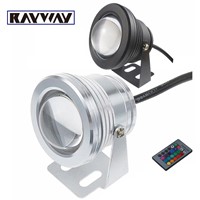 RAYWAY 10W 12V LED RGB Underwater LED Swimming pool Fountain Light Pond Fountain Fish Tank Aquarium Light Lamp + Remote Control