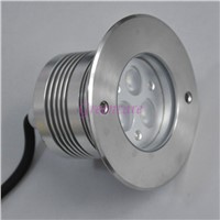 High Quality 3W Recessed LED Inground Light IP67 Underground Light LED Uplight for sale DC24V 304 stainless steel Trim8pcs/lot