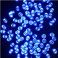 Blue String Lights 200 Led Solar String Lights Outdoor for Christams Tree Garden Patio Lawn Gate Yard String Lights Lamp Party