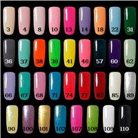 Nail Art Manicure Tools 36W UV Lamp + 6 Color 35g soak off Gel base gel top coat polish and Remover Practice set File kit
