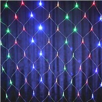 YIYANG 2*2m 144 LED Net Light Red de la Lampara Christmas Lights Wedding Party Decoration Outdoor LED Lighting Waterproof