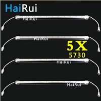 Glue waterproof IP66 5pcs*50cm 18W/M rigid led bar  DC 12V 36 SMD 5730 LED Hard Rigid Strip Bar Light DC connector