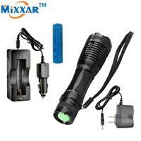ZK30 e17 CREE XM-L t6 8000 lumens led flashlight torch adjustable LED Flashlight Torch light flashlight torch rechargeable