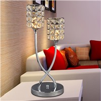 Simple Modern Fashion Crystal Decorative Lamp Creative Art Lamp Bedside Bedroom Study Room Flash