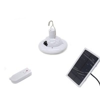 Solar powered 22led round led light remote control camping tent emergency lights portable outdoor solar pendant lamp