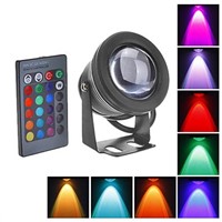 RGB 10W 12V RGB LED Underwater Fountain Light 1000LM Swimming Pool Pond Fish Tank Aquarium LED Light Lamp IP68 Waterproof