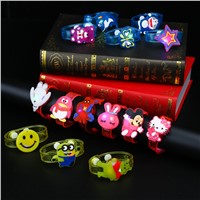 3D Cartoon LED Night Light Illuminated Wristband Lamp Party Christmas Decoration Colorful Night Lights Lamps For Kids Baby Gifts