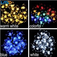 LMID Solar Lamps Flower Blossom Decorative Lights Waterproof White Fairy Garden Outdoor Christmas Solar Led Light