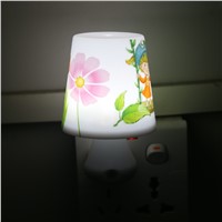 Soft Light Led Night Light 0.5W AC220V Night Lights with a Remote Control Dimmer for Children Cartoon Night Lamp Bedroom
