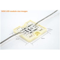 1000pcs/lot LED module for channel letter and LED sign, 4pcs SMD5050, 36mm*36mm, waterproof IP65, plastic case, 1000pcs/lot