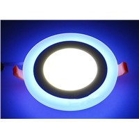 Special packages mailed ultra-thin LED panel lamp tube light to shoot the light double color round mall hotel engineering lights