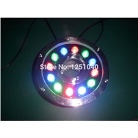 DMX512 Control Module RGB 12W Round Underwater LED Lights DC 24V Waterproof IP68 CE RoHS Outdoor Pond Lamps Fountain Lamp