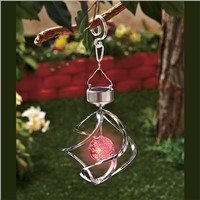 Led Solar Light Outdoor Color Changing Wind Spinner For Yard Porch Garden Lawn Waterproof New Design