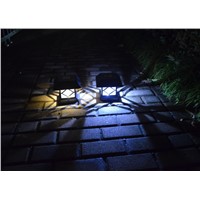 2pcs/lot Solar Powered Panel LED Outdoor Lighting Solar Garden Light Pathway Spotlights Solar Yard Decoration Lamps