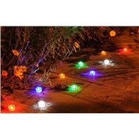 2pcs/lot Solar Lights Lamps Outdoor Lighting Garden Lawn Landscape LED Spotlights Solar Powered Panel LED Deck Floor Lights