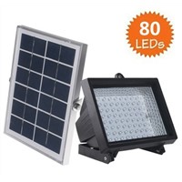 80LEDs Light Sensor 5W Solar Panel Outdoor lighting Lawn Garden Road Pathway Driveway lamp 2pcs/lot