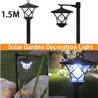 Height 1.5M  LED Solar Lawn Lamp Outdoor Light Landscape Garden Lamp Solar Powered  light Led Stake Lights  Path Lanterns  Lamps