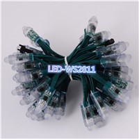 50pcs/string 12mm WS2811 pixel module Green Wirefull color;with 3pin JST Connectors;DC5V input,IP68 waterproof