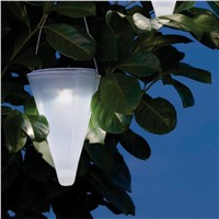 High Quality New Solar Power Outdoor Garden Cornet Cone LED Lamps Hanging Yard Lantern Drop