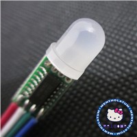 50Pcs NEW 8MM Round RGB LED Diffused Common Anode LED Module Emitting Diode RGB+