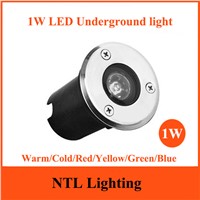 New 1W LED Underground Lamp AC85-260V outdoor Waterproof IP65 LED Spot Floor Garden Yard LED inground light CE&amp;RoHS freeship