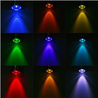 Waterproof Wired 10W COB LED Spotlight Colorful Light 800lm - Silver (DC 12V)