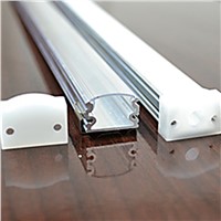 20m(10pcs) a lot, 2m per piece, slim aluminum extrusion profiles for leds strips with milky diffuse cover or clear cover