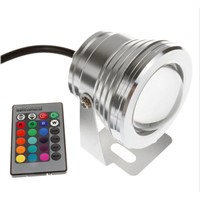 DC12V 10W RGB LED underwater &amp;amp;amp; lawn light;IP67 waterproof;with 24key IR remote