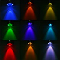 Waterproof Wired 10W COB LED Spotlight Colorful Light 800lm - Silver (DC 12V)