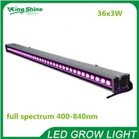 New 108W(36x3w) full spectrum supplementary led grow light for greenhouse tropical plant with leaves and fruits 60 90 beam angle