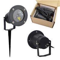 New 2 Lens IP65 Red Green Waterproof Outdoor Projector Laser Lights Landscape Garden Home Party Xmas Buried Lighting GO-100RG